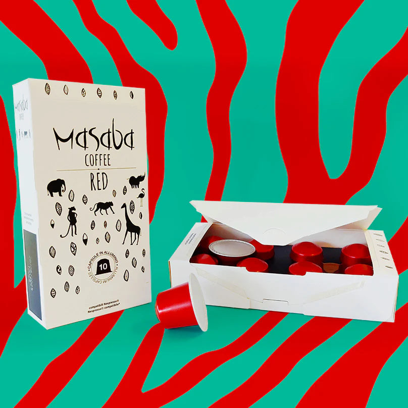 02) 100 capsules de café "Masaba Red", compatibles Nespresso