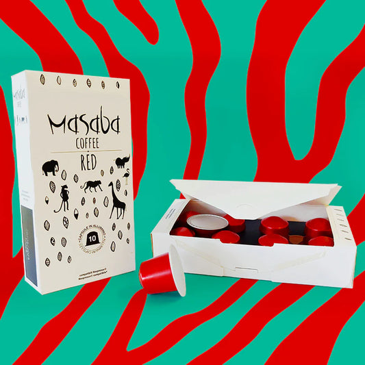 02) 100 capsules de café "Masaba Red", compatibles Nespresso