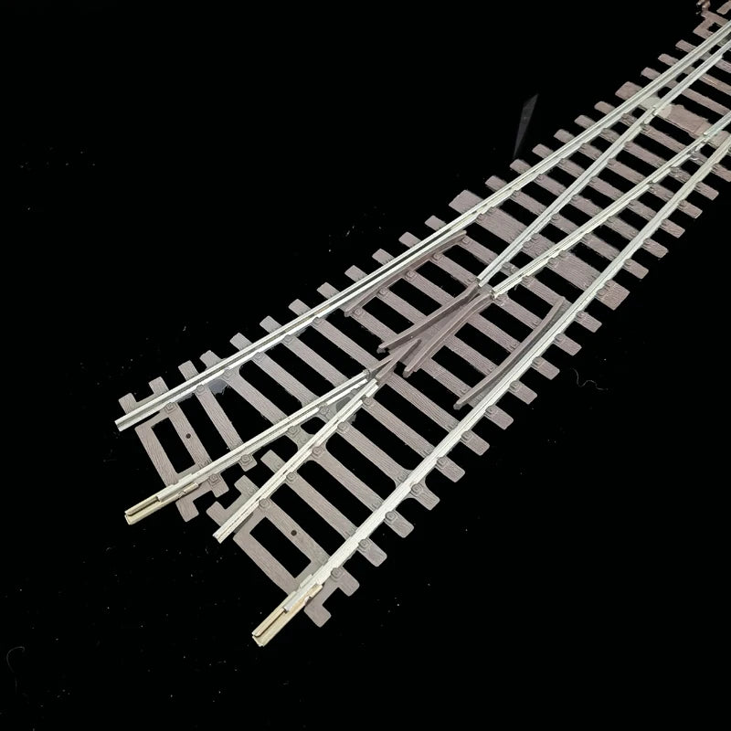 03) Ho scale 1/87 train track model railway track can be powered nickel silver narrow gauge curved track turnout track model