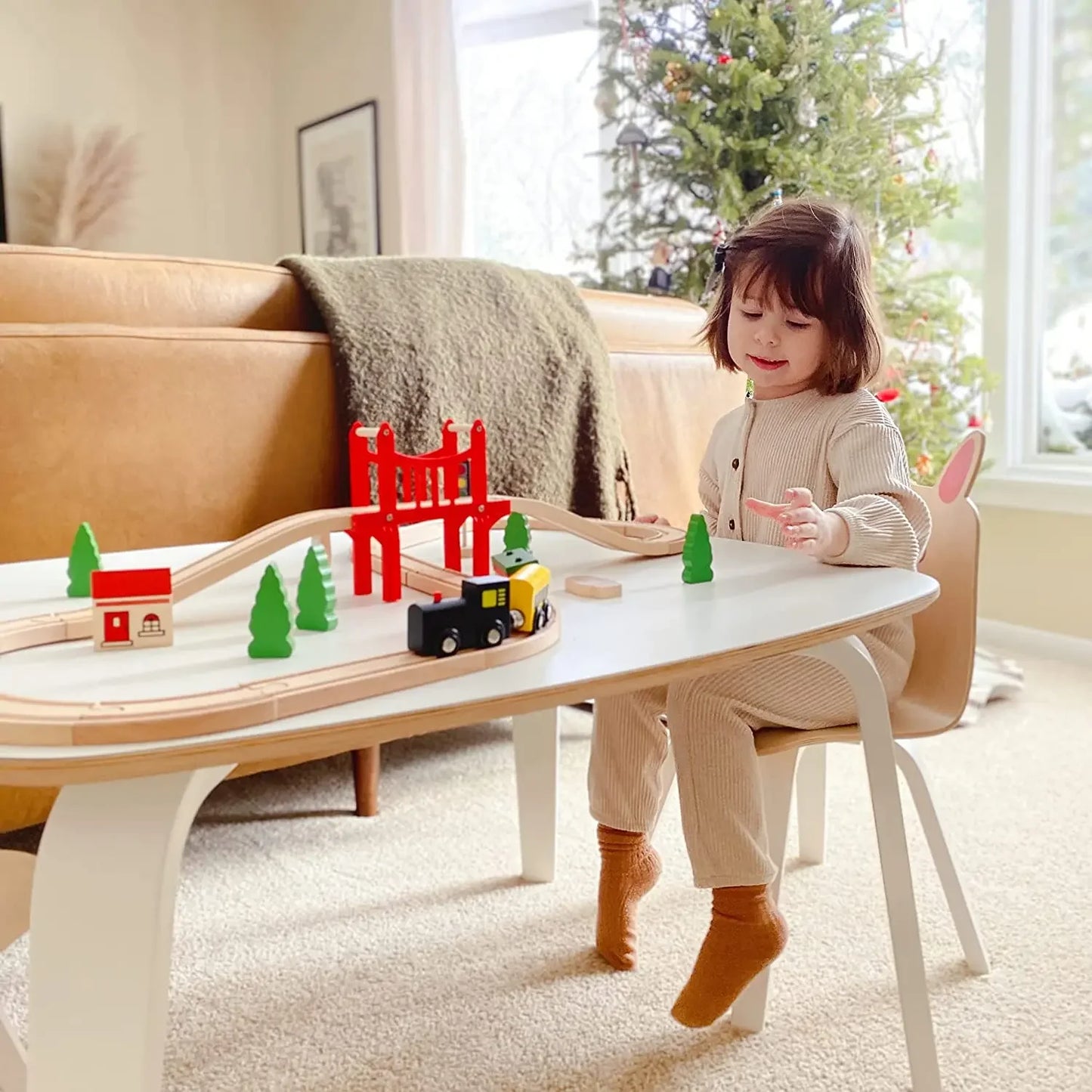03) Wooden Train Toys Magnetic Set Electric Car Locomotive Diecast Slot Fit All Wood Brand Biro Railway Train Tracks For Kids Gifts