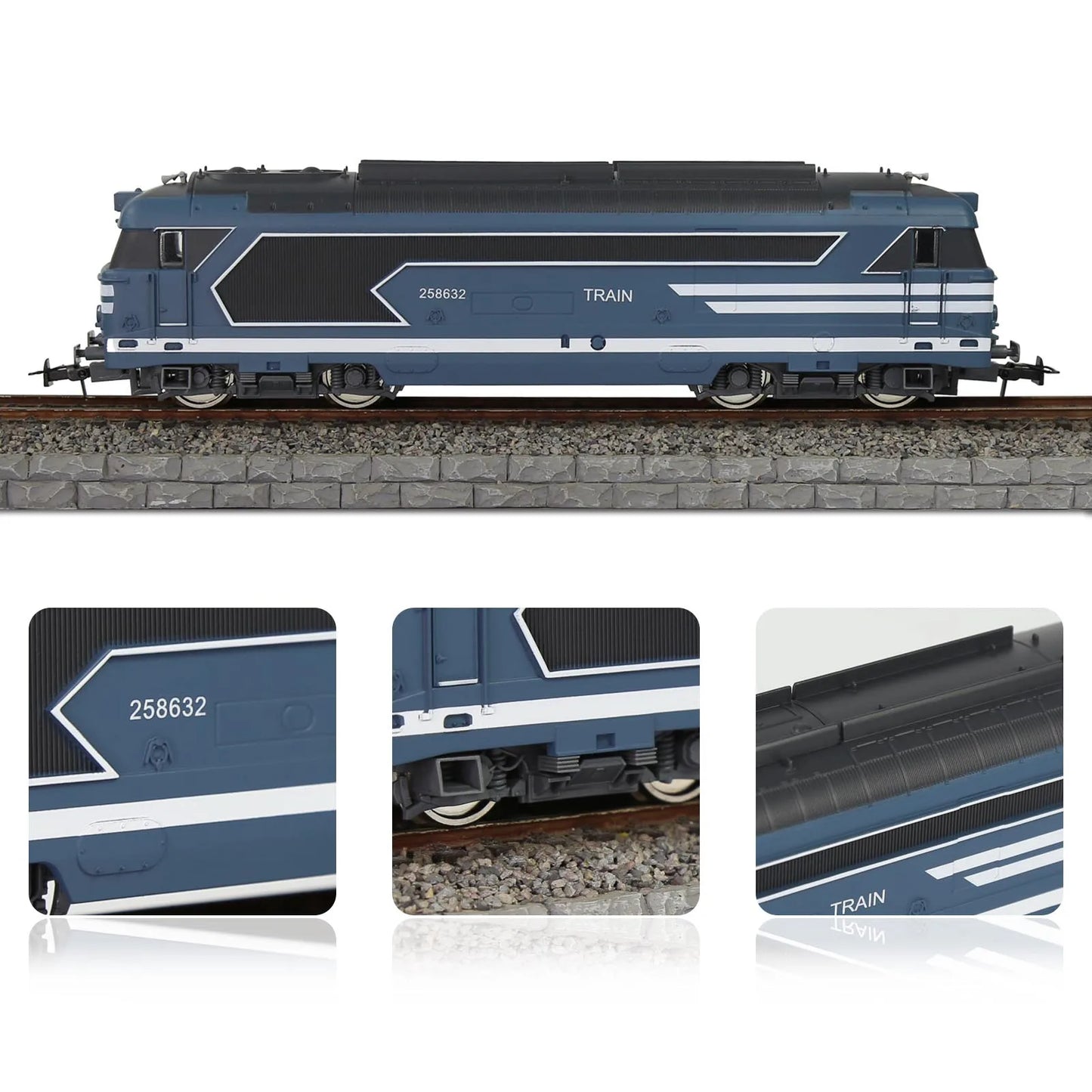03) Evemodel HO Scale 1:87 Long Model Railway Locomotives for Model Trains EU Style HCT8702