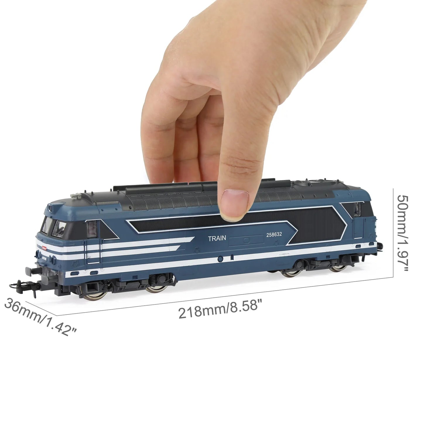 03) Evemodel HO Scale 1:87 Long Model Railway Locomotives for Model Trains EU Style HCT8702