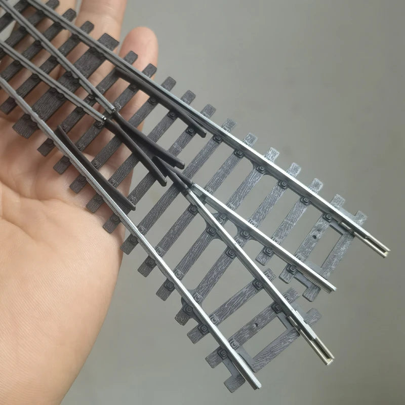 03) Ho scale 1/87 train track model railway track can be powered nickel silver narrow gauge curved track turnout track model