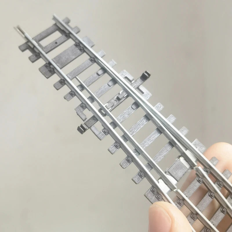 03) Ho scale 1/87 train track model railway track can be powered nickel silver narrow gauge curved track turnout track model