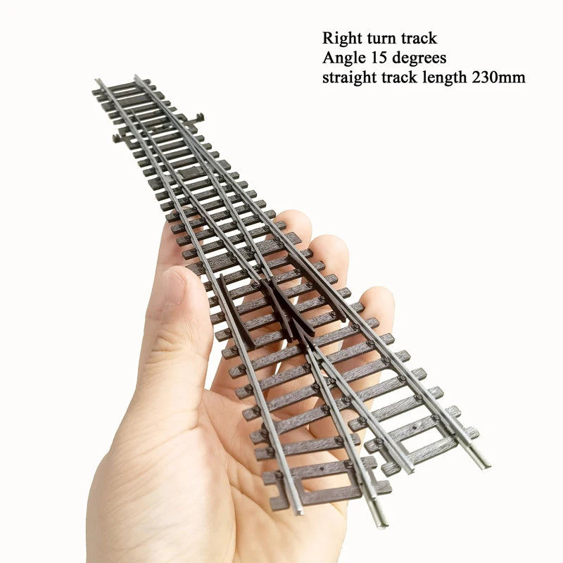 03) Ho scale 1/87 train track model railway track can be powered nickel silver narrow gauge curved track turnout track model
