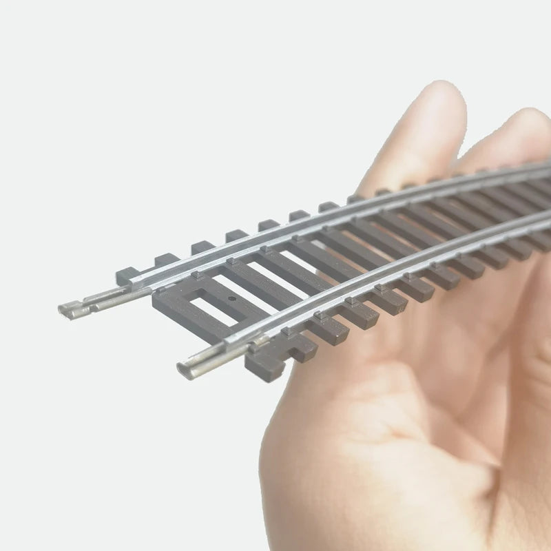03) Ho scale 1/87 train track model railway track can be powered nickel silver narrow gauge curved track turnout track model
