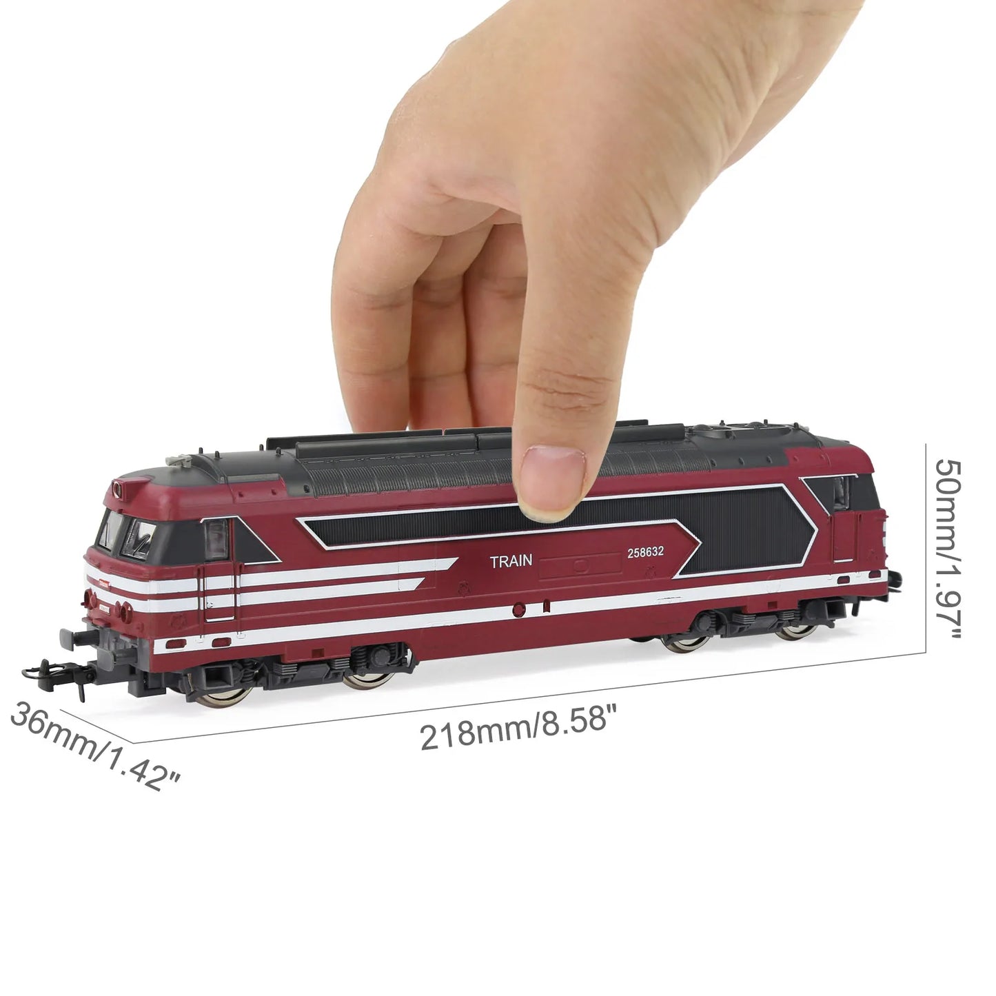 03) Evemodel HO Scale 1:87 Long Model Railway Locomotives for Model Trains EU Style HCT8702
