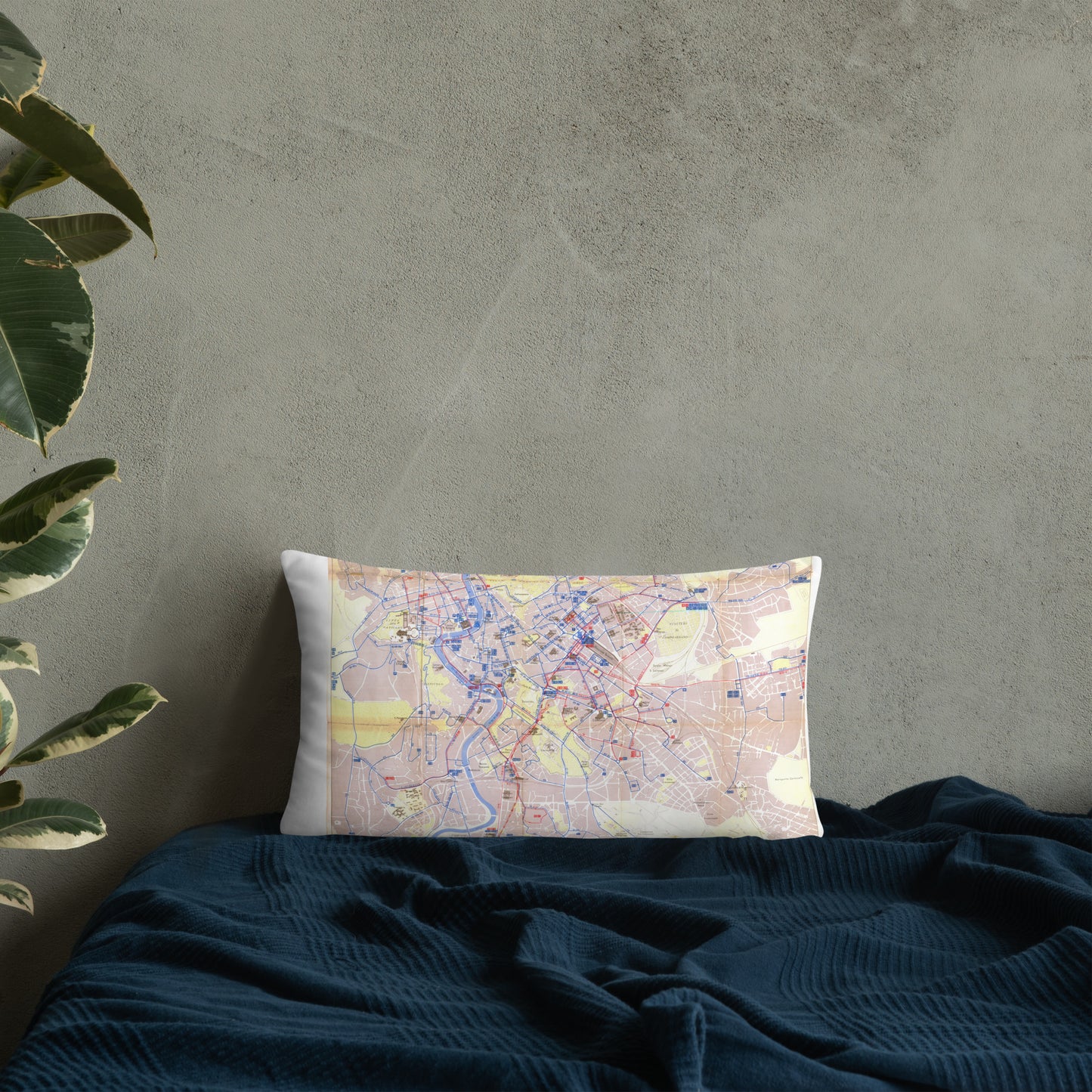10) Rome transport map - Basic Pillow