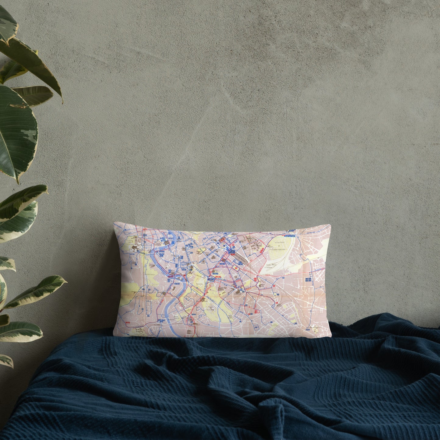 10) Rome transport map - Basic Pillow