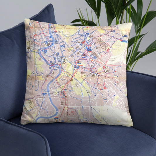 10) Rome transport map - Basic Pillow