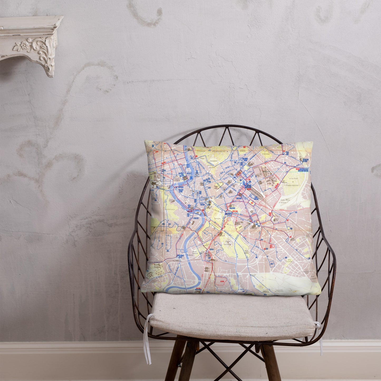 10) Rome transport map - Basic Pillow