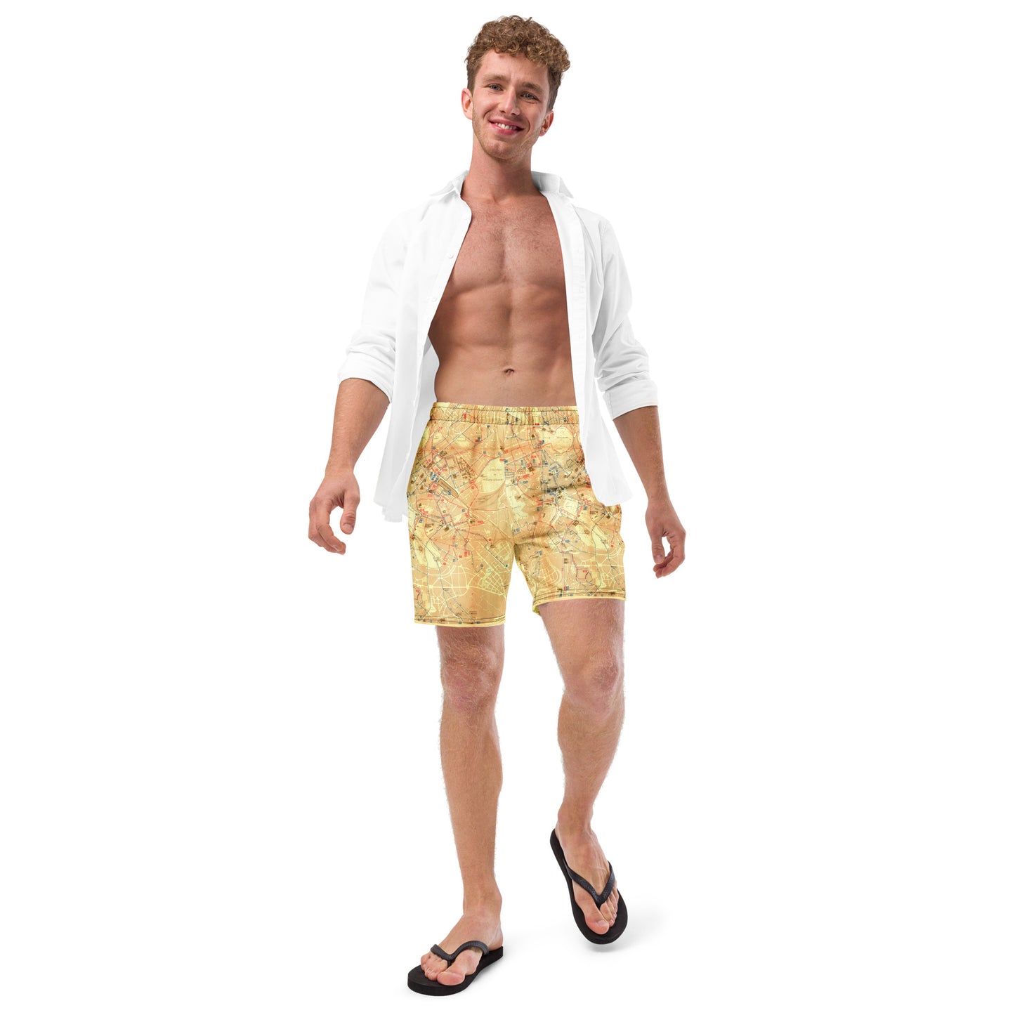 12) Roma 1960 - All-Over Print Recycled Swim Trunks
