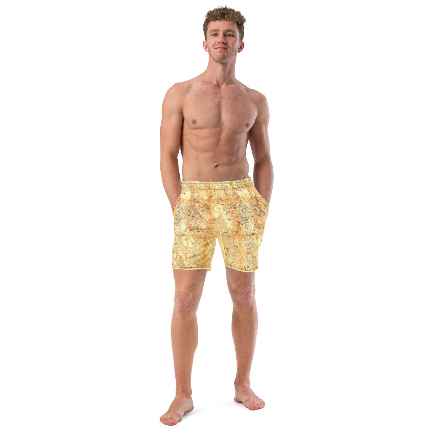 12) Roma 1960 - All-Over Print Recycled Swim Trunks