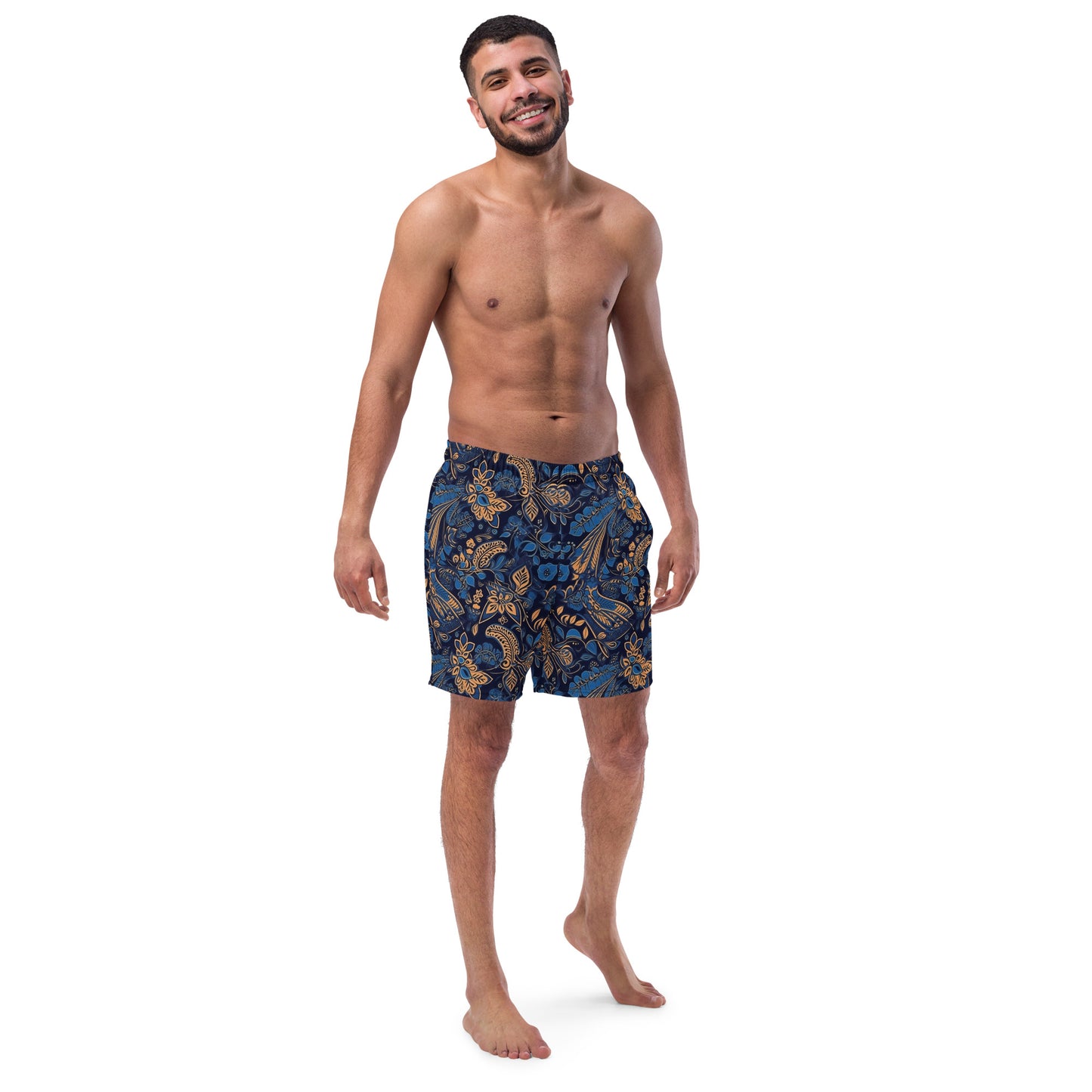 12) Batik - All-Over Print Recycled Swim Trunks