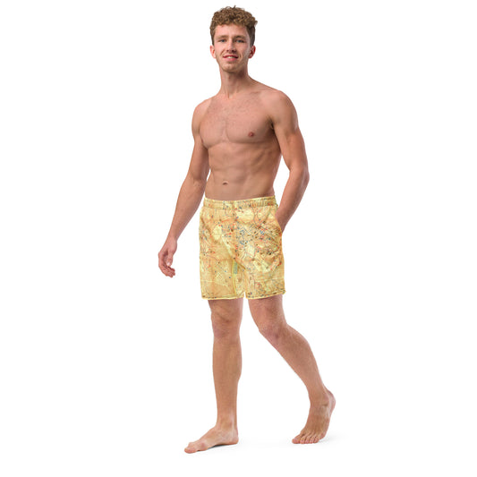 12) Roma 1960 - All-Over Print Recycled Swim Trunks