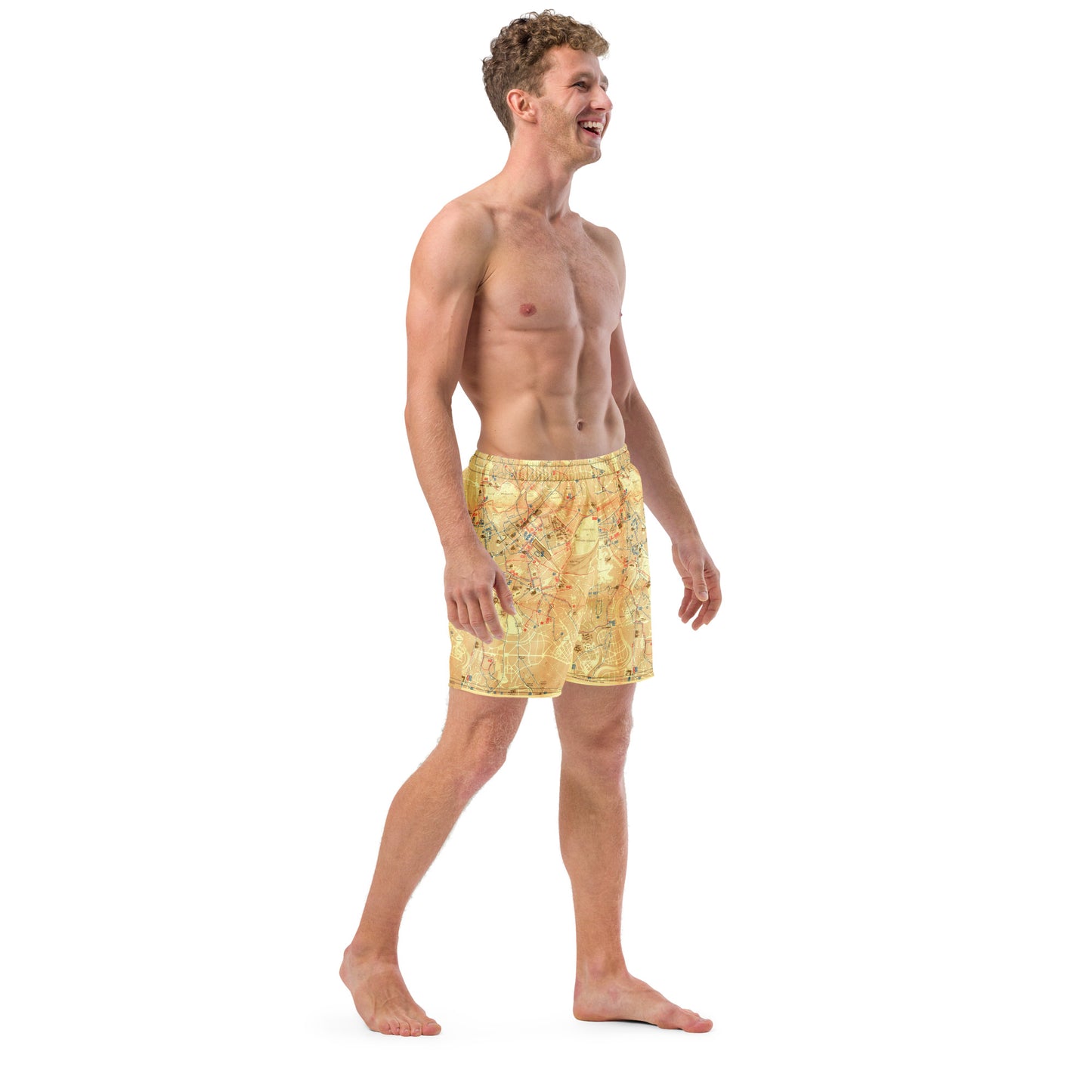 12) Roma 1960 - All-Over Print Recycled Swim Trunks