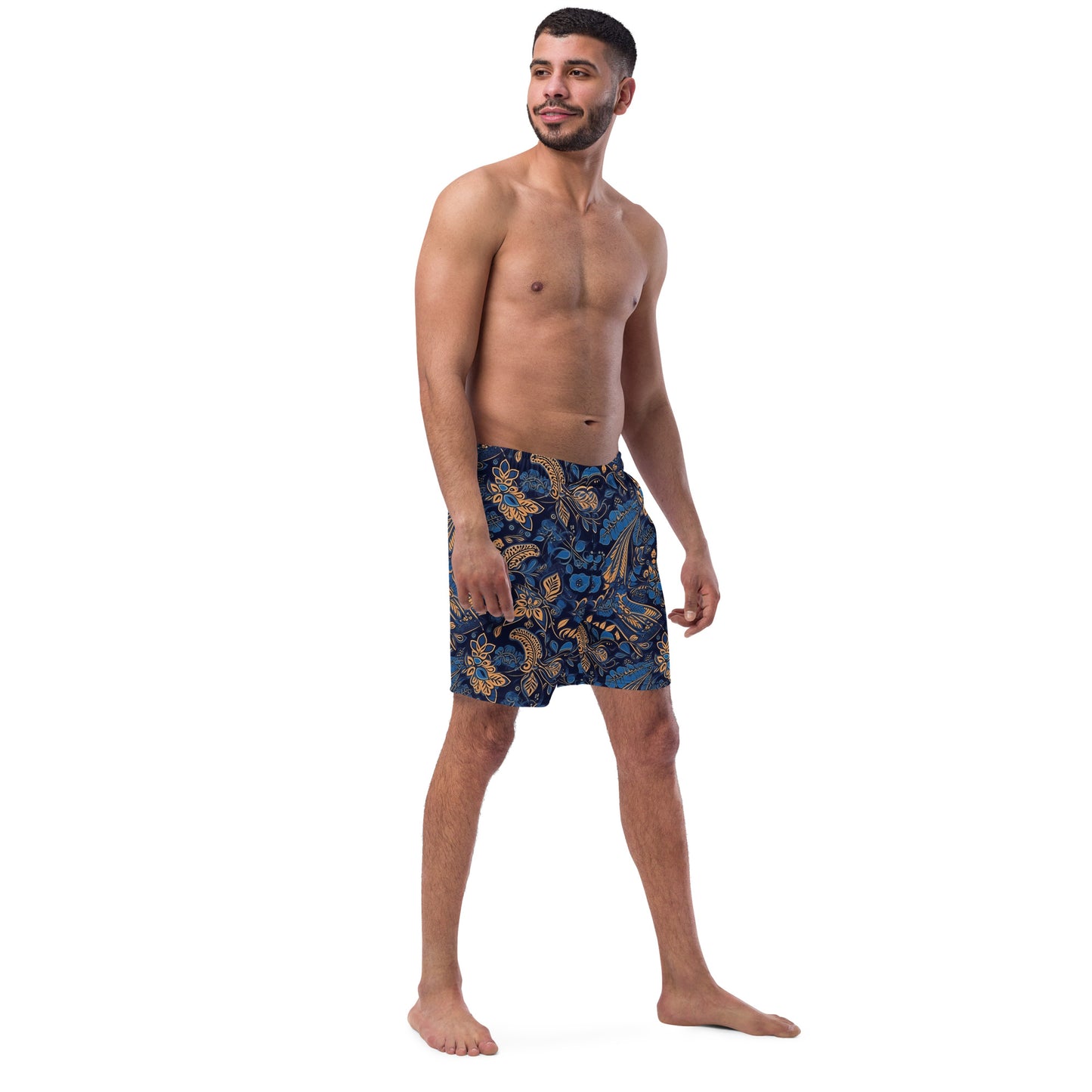 12) Batik - All-Over Print Recycled Swim Trunks