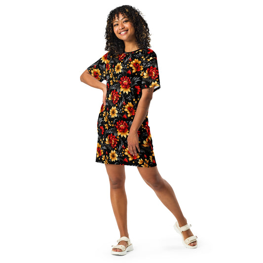 07) Khokhloma - T-shirt dress