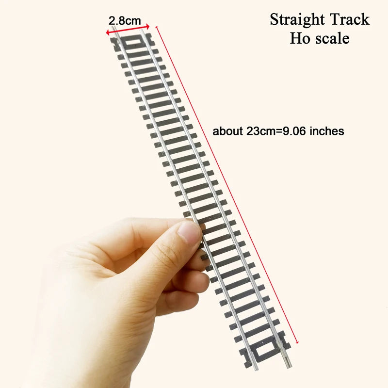 203) Ho scale 1/87 train track model railway track can be powered nickel silver narrow gauge curved track turnout track model
