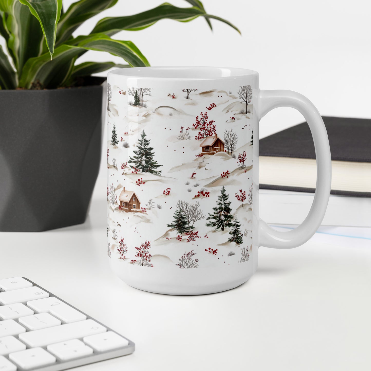 01) Christmas glossy mug