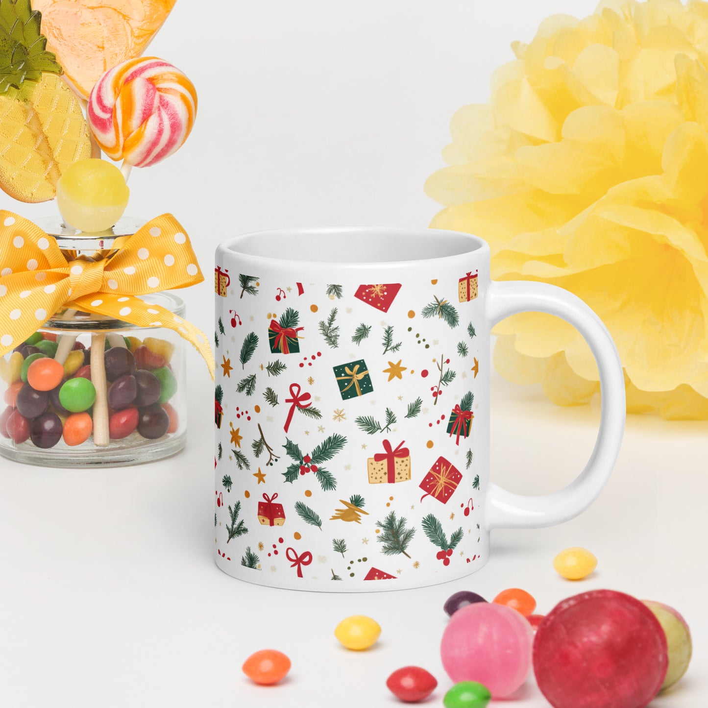 01) Christmas glossy mug